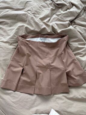(New) GANNI Pleated Skirt - Tigers Eye